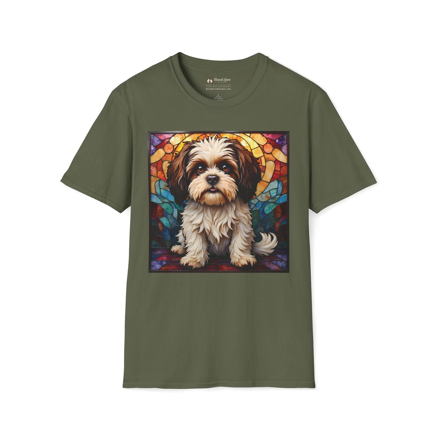 Stained Glass Shih Tzu T-Shirt