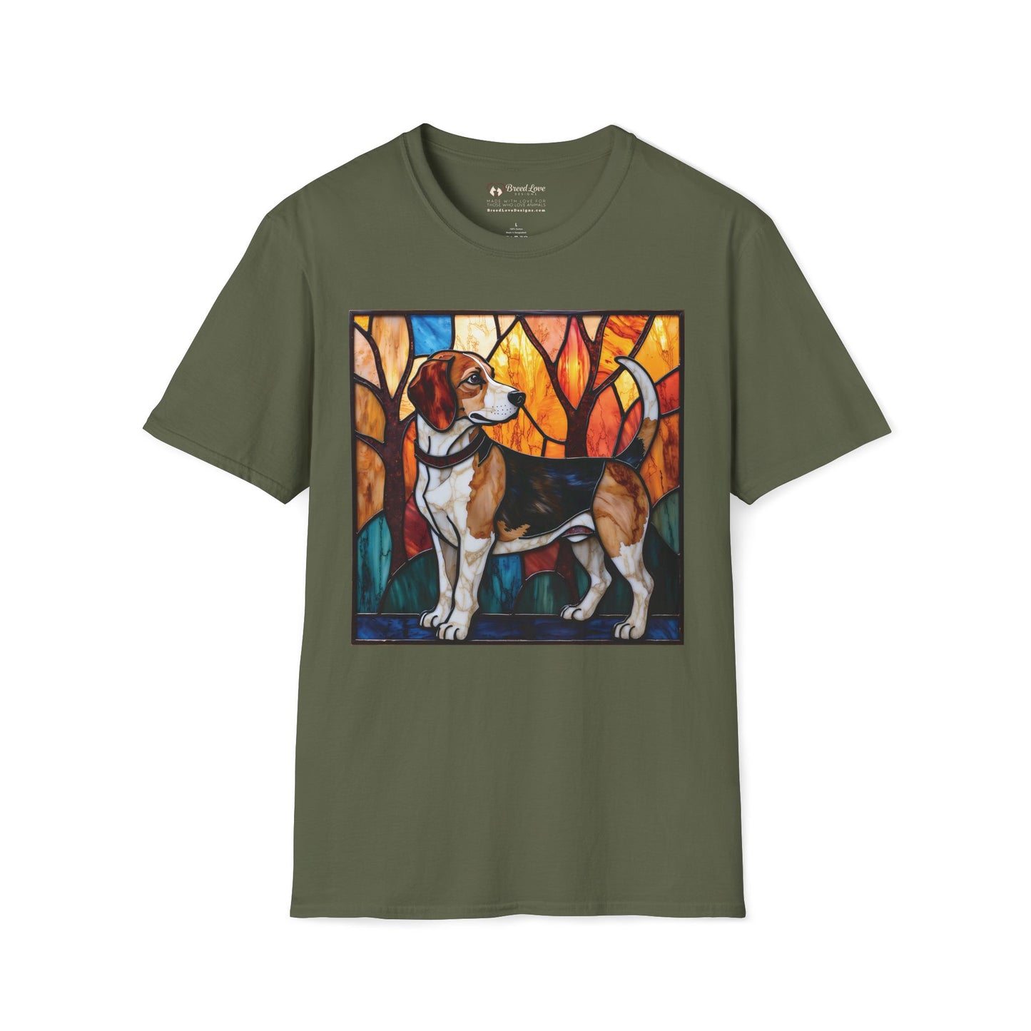Stained Glass Beagle T-Shirt