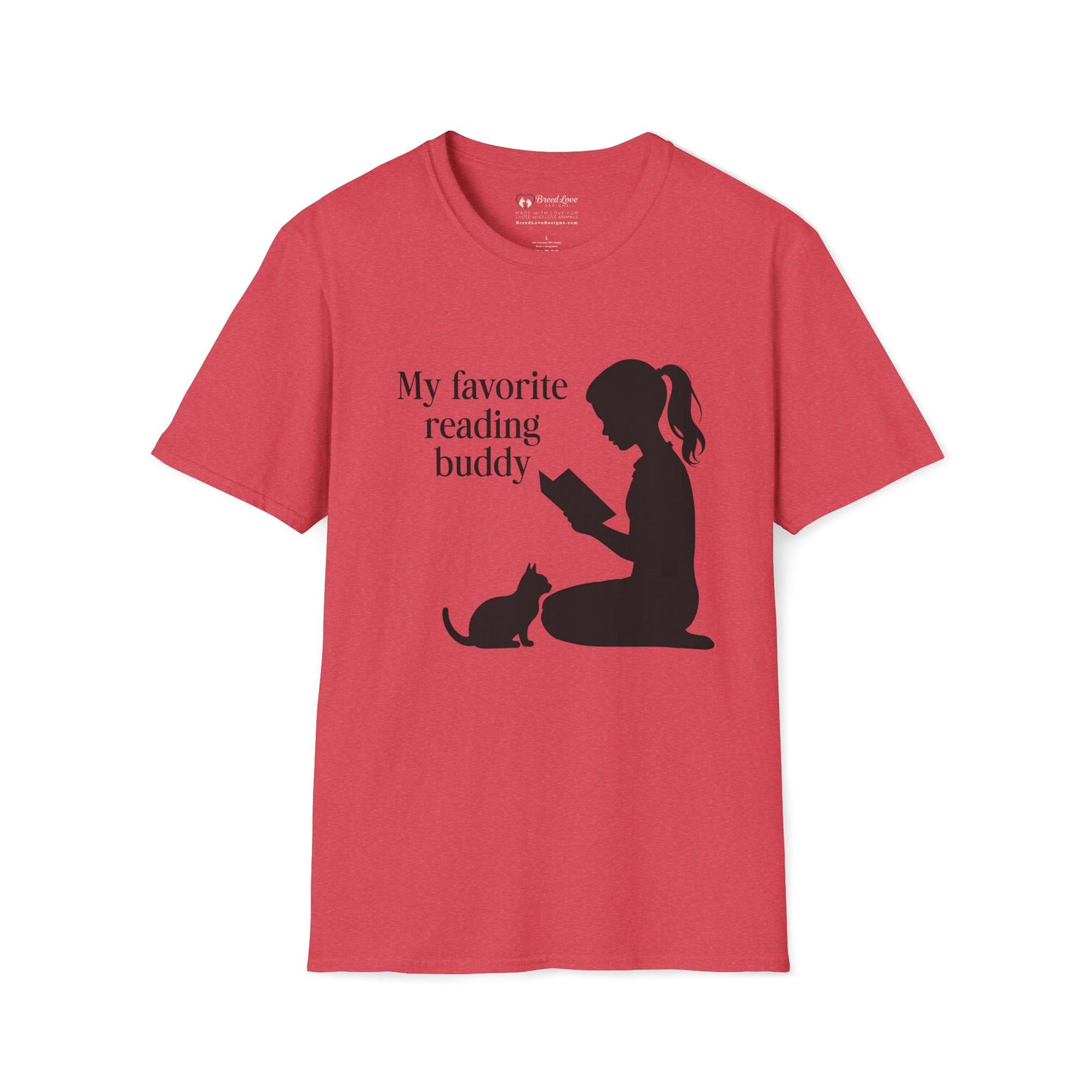 My Favorite Reading Buddy Cat T-Shirt