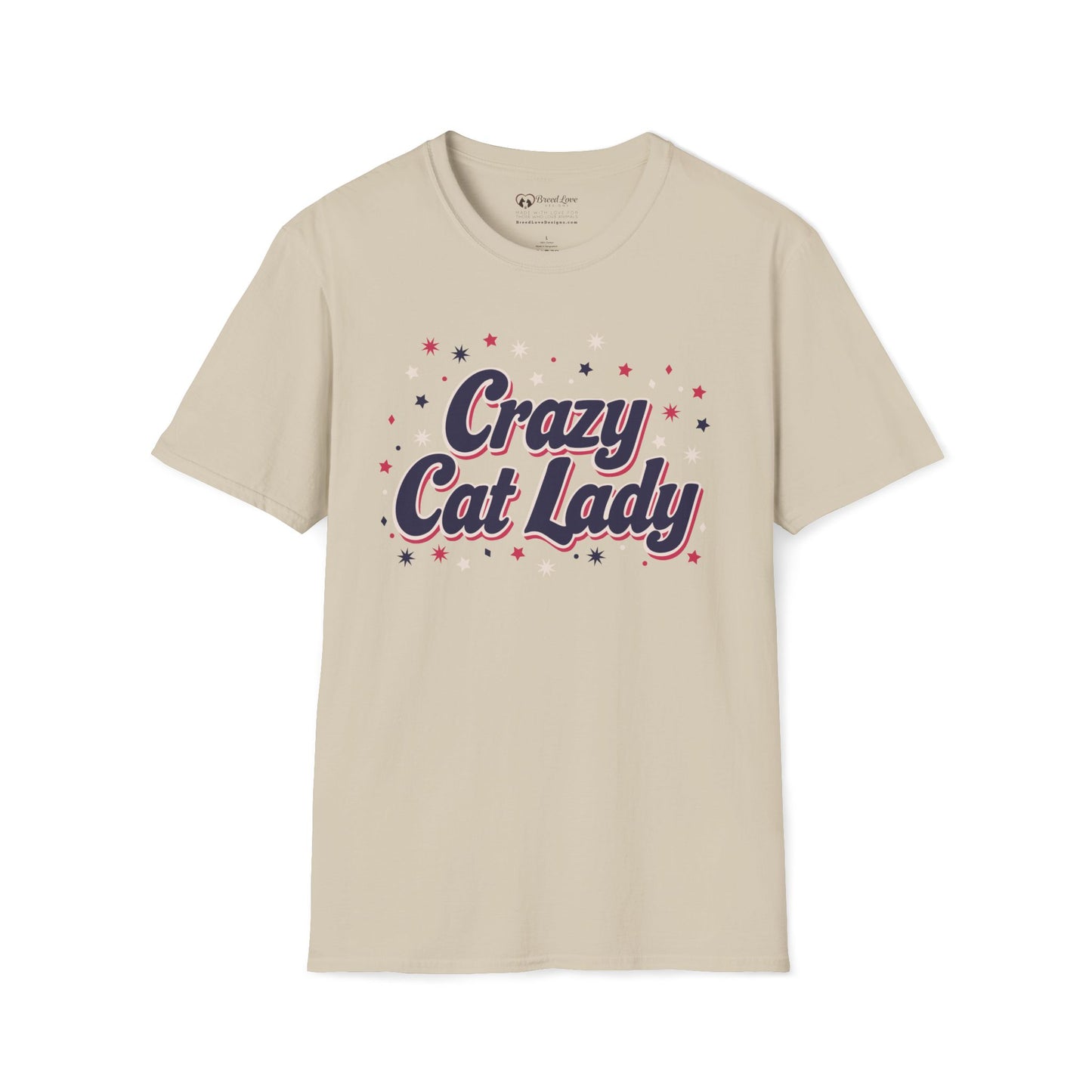 Sparkly Crazy Cat Lady T-Shirt