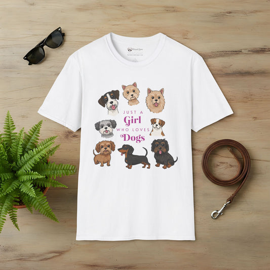 Just a Girl Who Loves Dogs T-Shirt