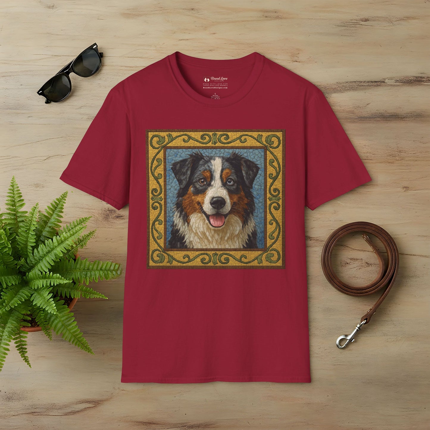 Australian Shepherd Mosaic T-Shirt