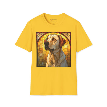 Stained Glass Yellow Lab T-Shirt