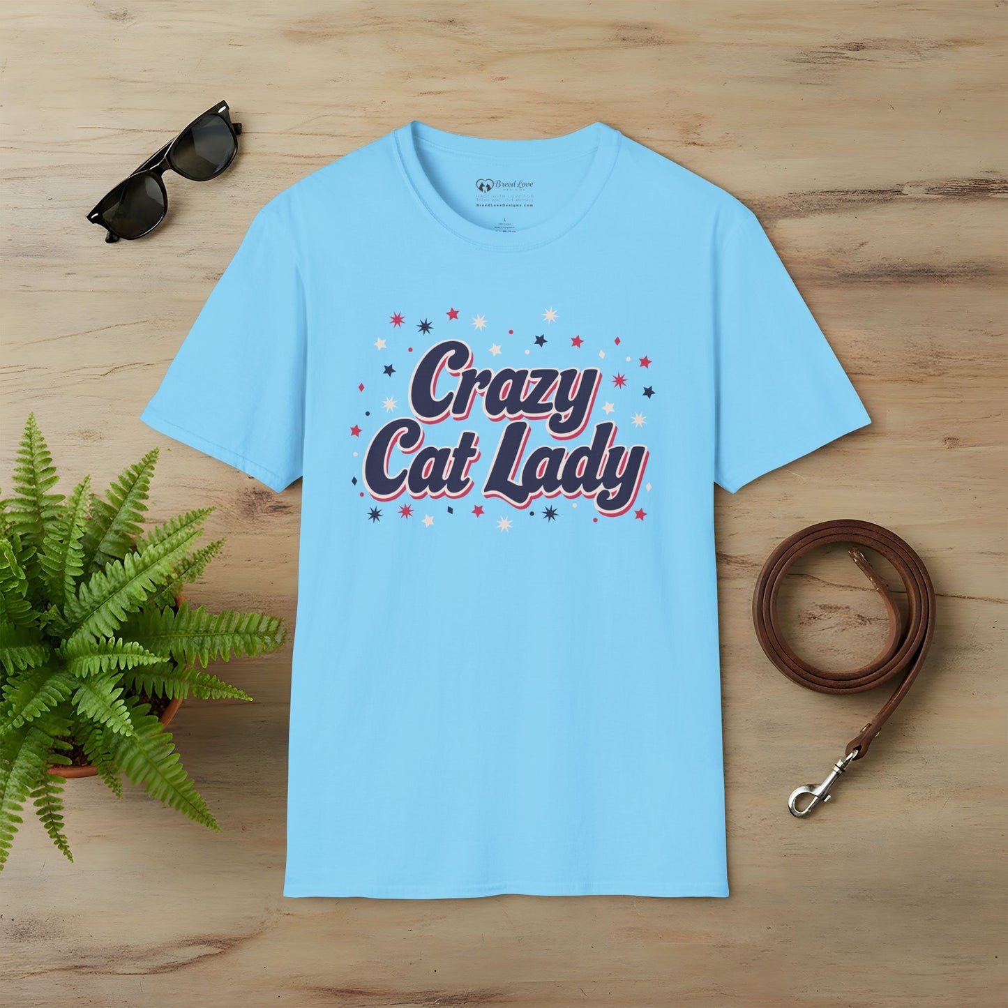 Sparkly Crazy Cat Lady T-Shirt
