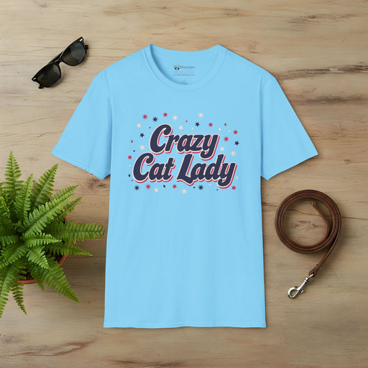 Sparkly Crazy Cat Lady T-Shirt