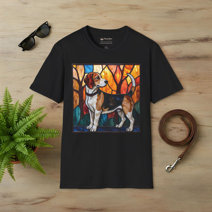 Stained Glass Beagle T-Shirt