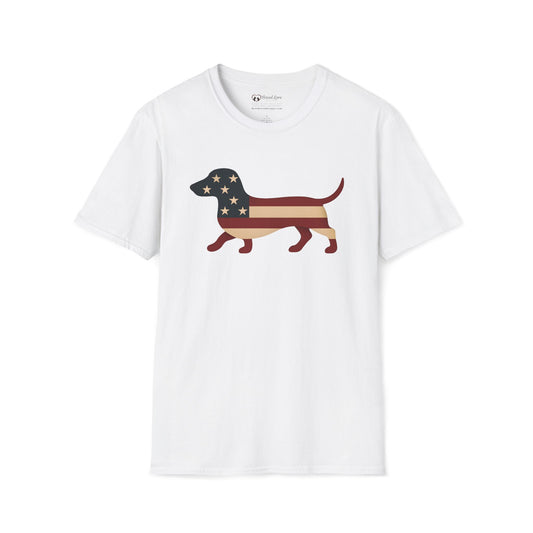 American Flag Dachshund T-Shirt