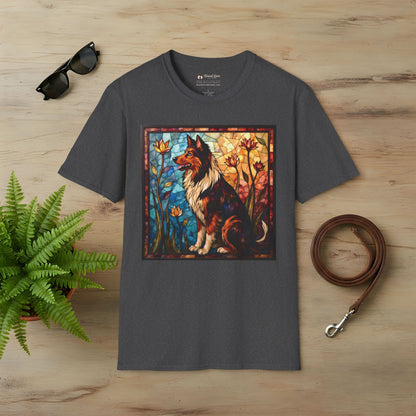 Stained Glass Collie T-Shirt