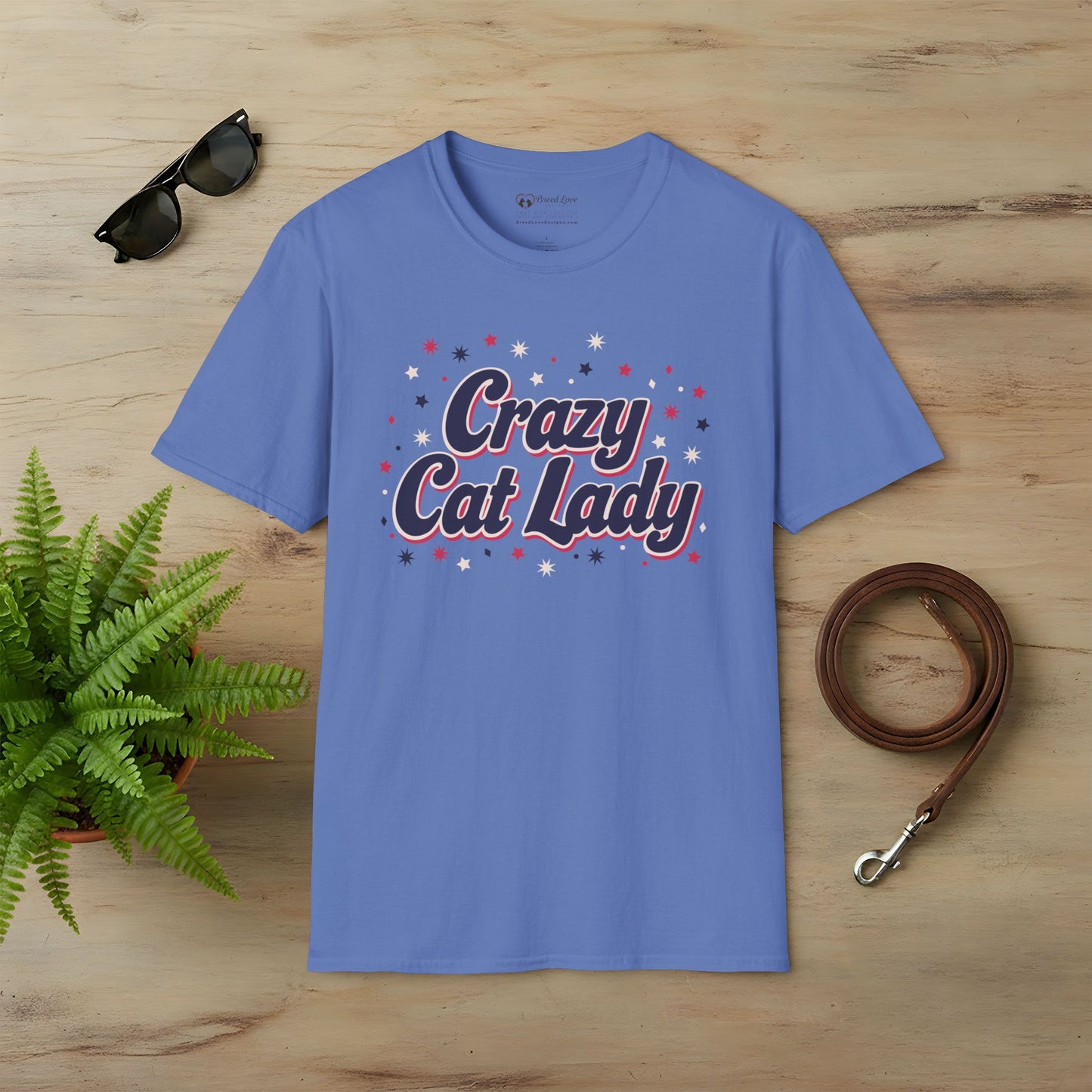 Sparkly Crazy Cat Lady T-Shirt