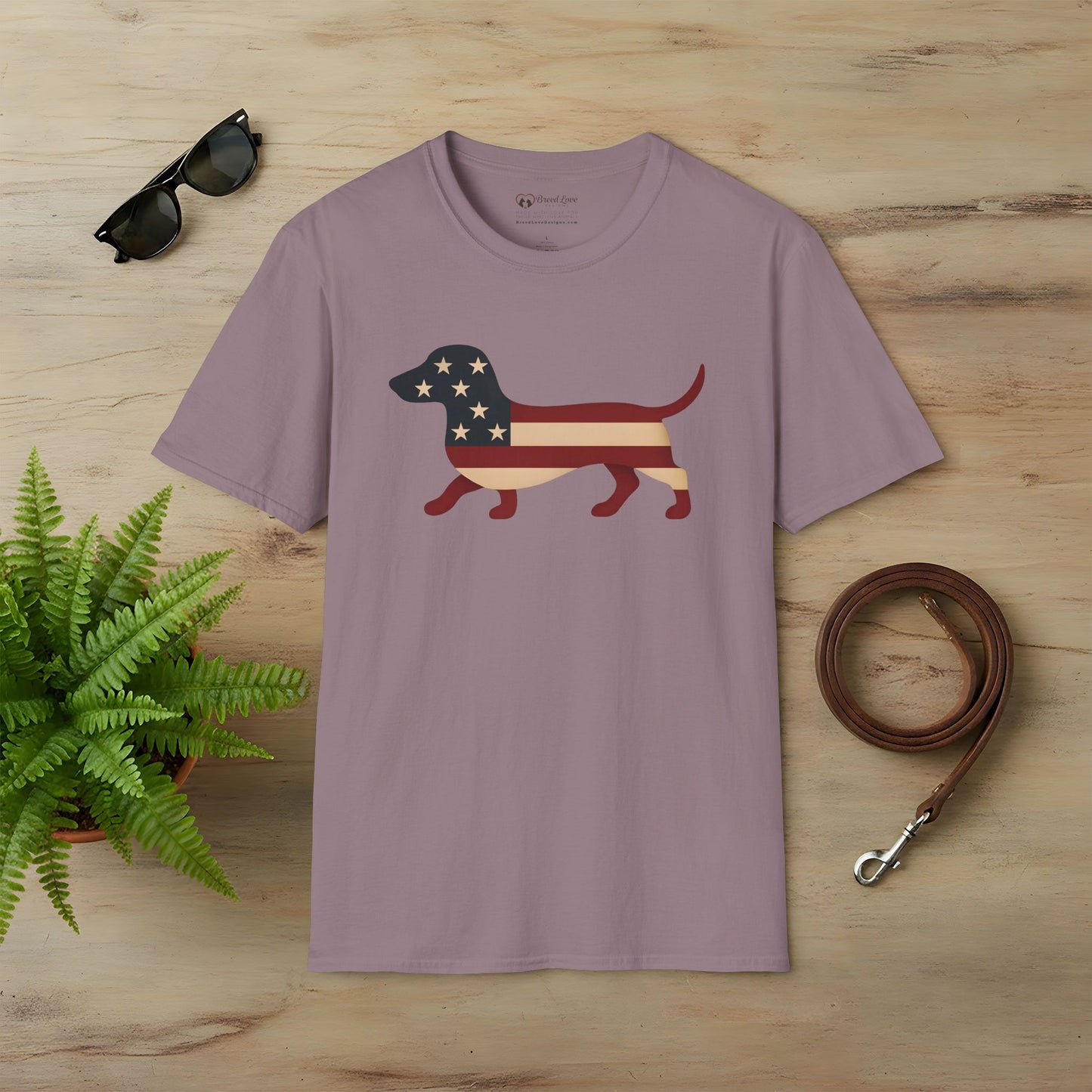 American Flag Dachshund T-Shirt