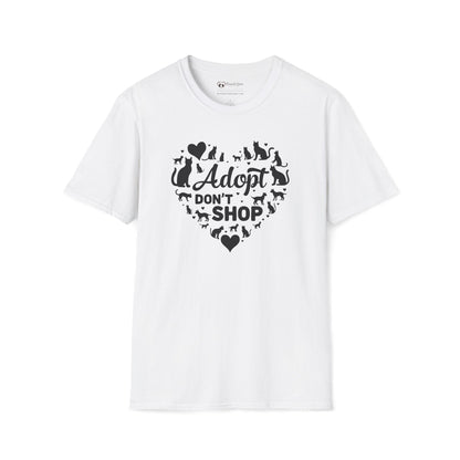 Adopt Don't Shop Cat Heart T-Shirt