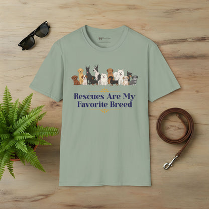 Rescues Are My Favorite Breed T-Shirt