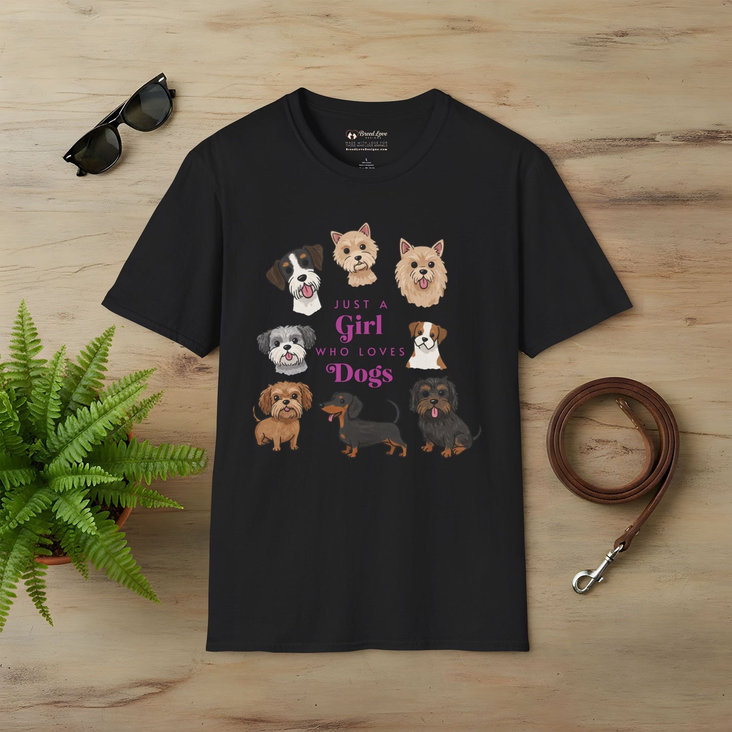 Just a Girl Who Loves Dogs T-Shirt