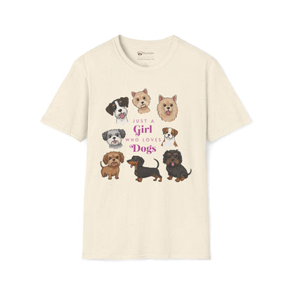 Just a Girl Who Loves Dogs T-Shirt