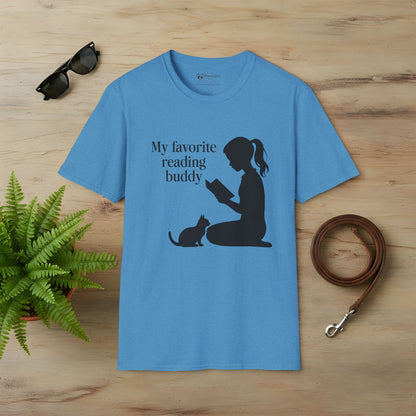 My Favorite Reading Buddy Cat T-Shirt