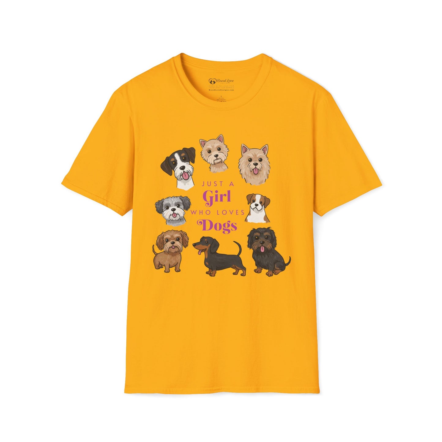 Just a Girl Who Loves Dogs T-Shirt