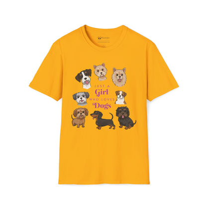Just a Girl Who Loves Dogs T-Shirt