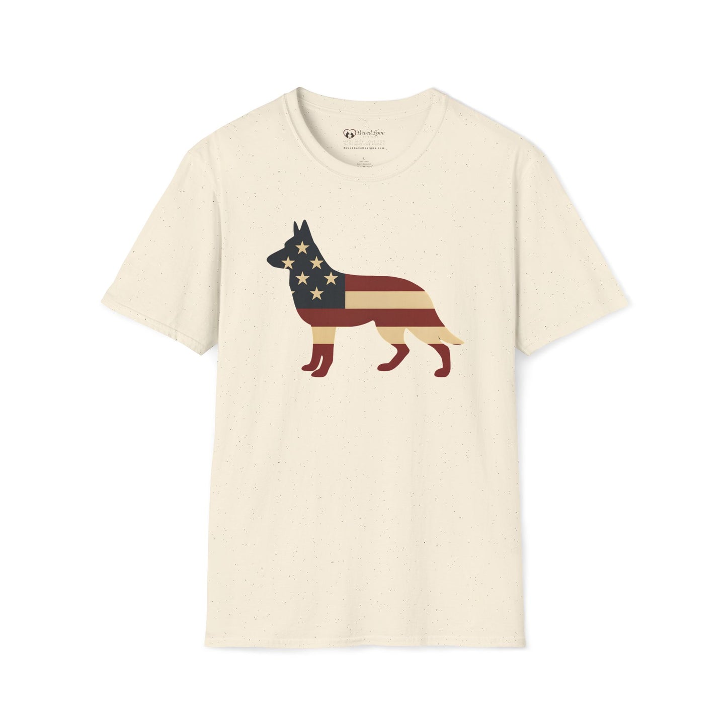 American Flag German Shepherd T-Shirt