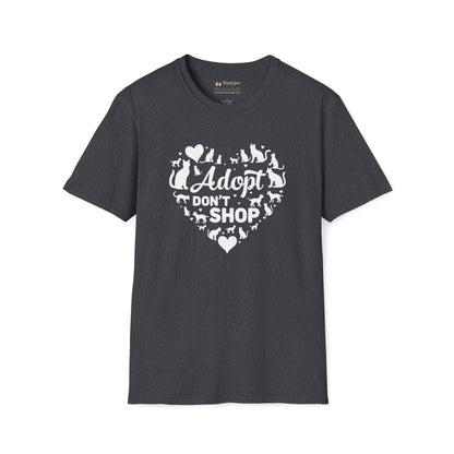 Adopt Don't Shop Cat Heart T-Shirt