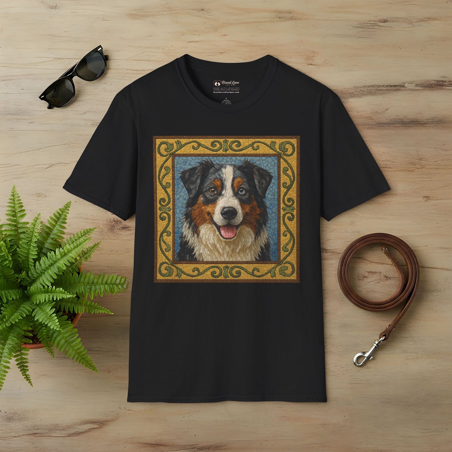 Australian Shepherd Mosaic T-Shirt