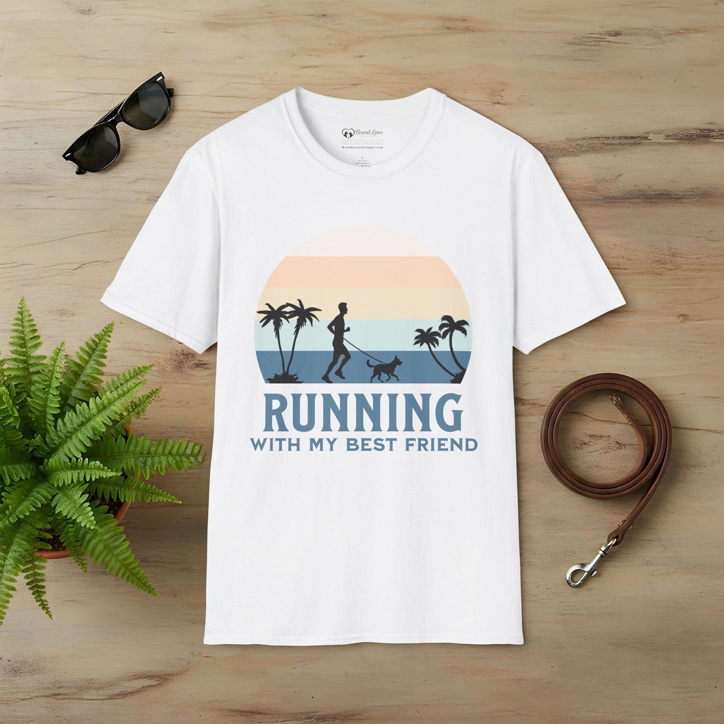 Running With My Best Friend - Male T-Shirt