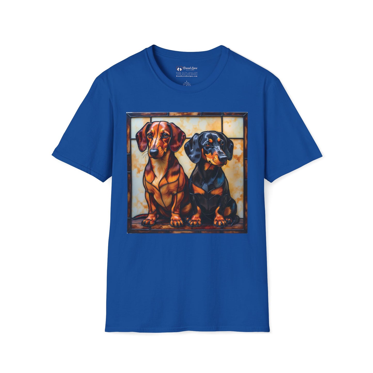 Stained Glass Dachshunds T-Shirt