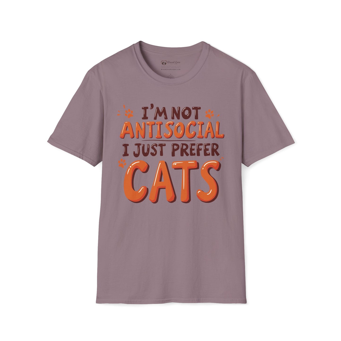 I'm Not Antisocial I Just Prefer Cats T-Shirt