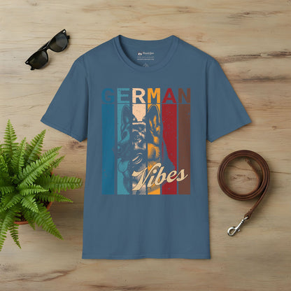 Retro German Shepherd Vibes T-Shirt