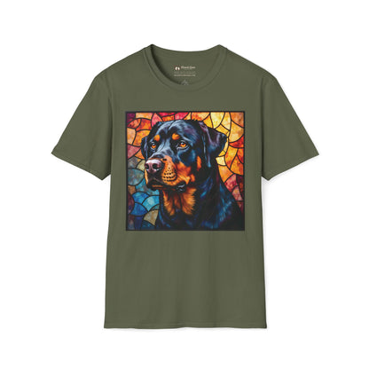 Stained Glass Rottweiler T-Shirt