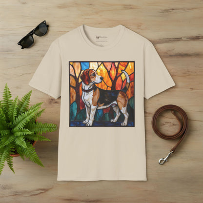 Stained Glass Beagle T-Shirt