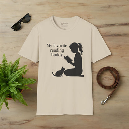 My Favorite Reading Buddy Cat T-Shirt