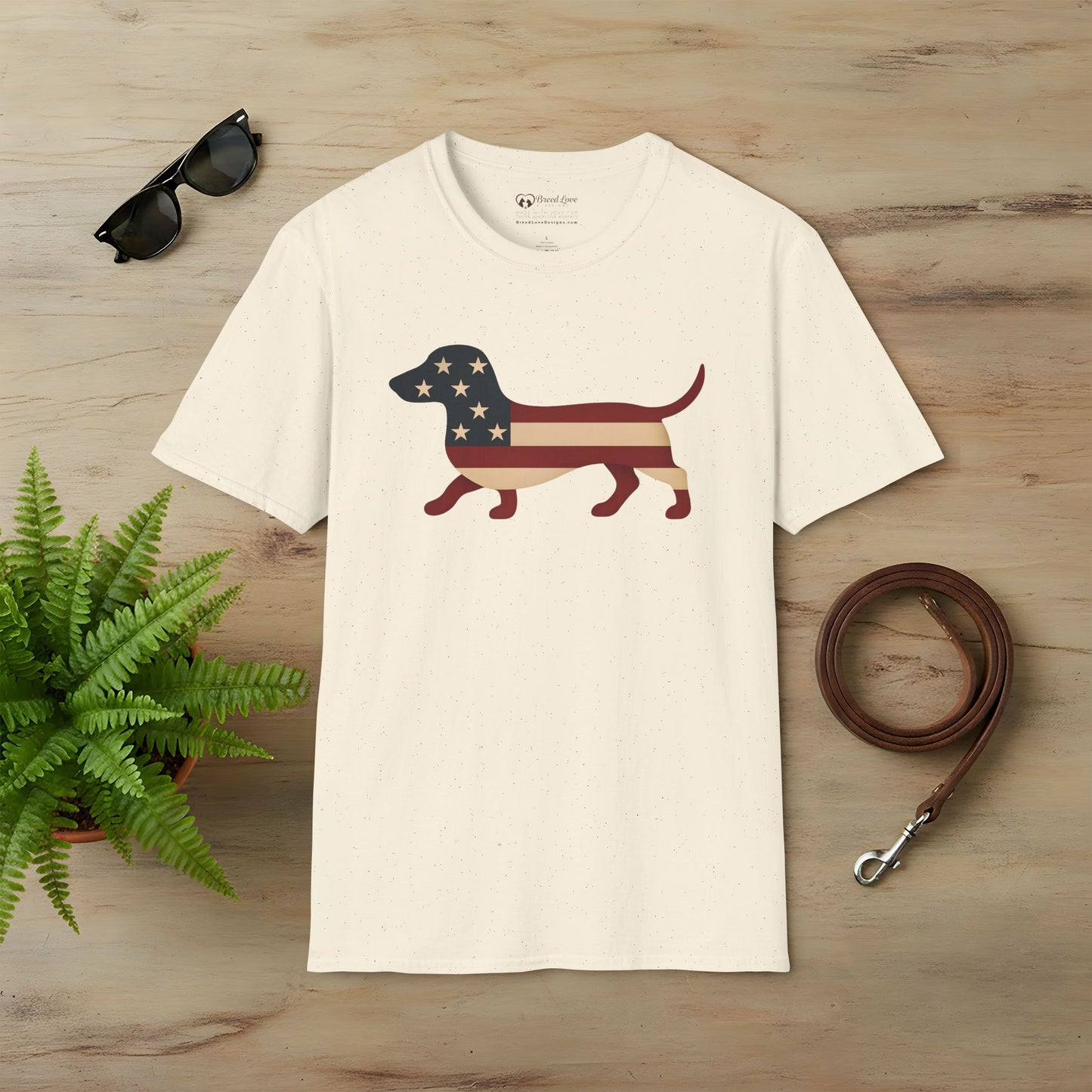 American Flag Dachshund T-Shirt
