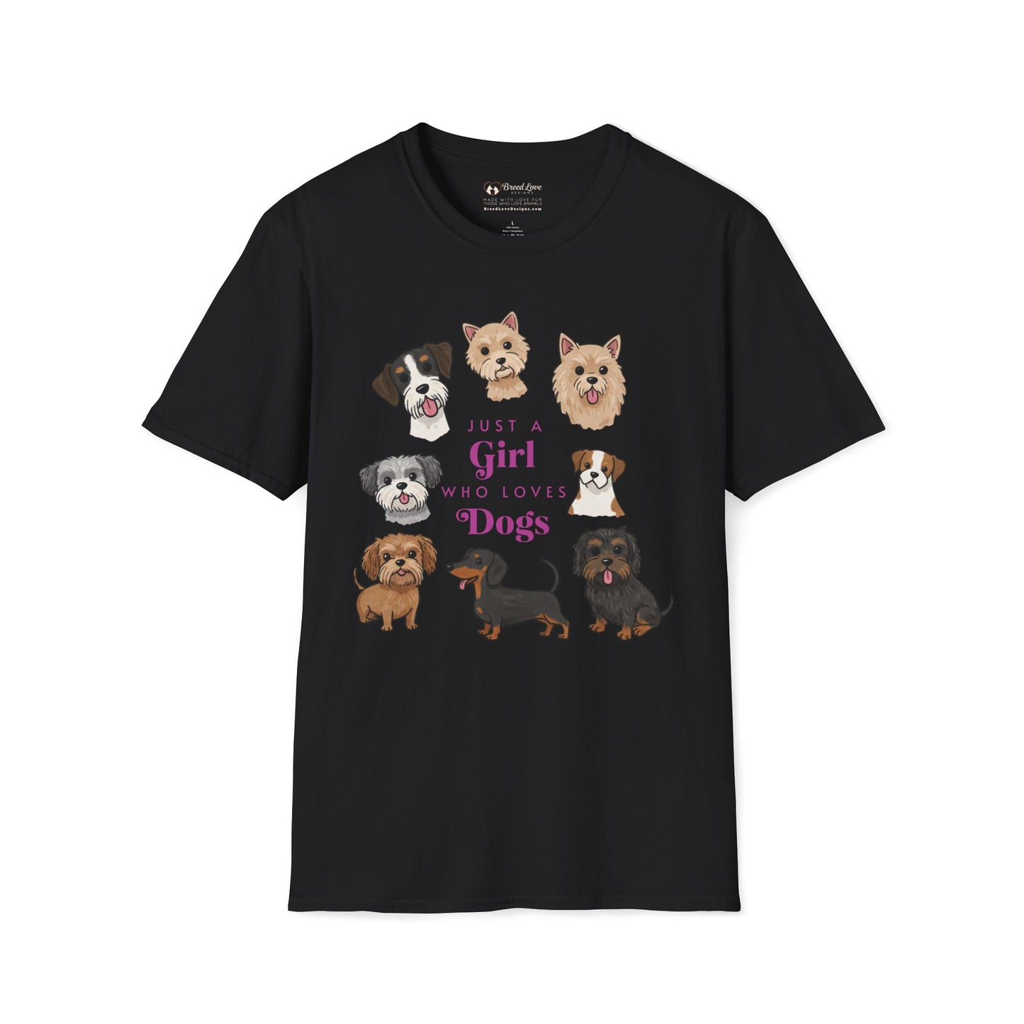 Just a Girl Who Loves Dogs T-Shirt