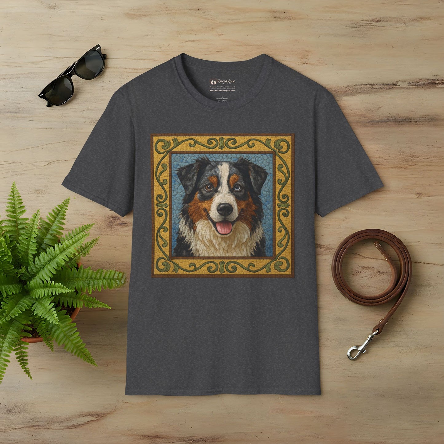 Australian Shepherd Mosaic T-Shirt