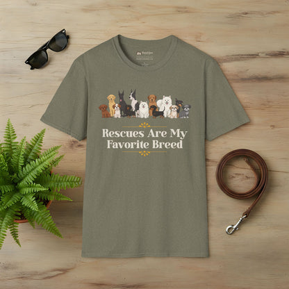 Rescues Are My Favorite Breed T-Shirt