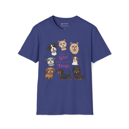 Just a Girl Who Loves Dogs T-Shirt