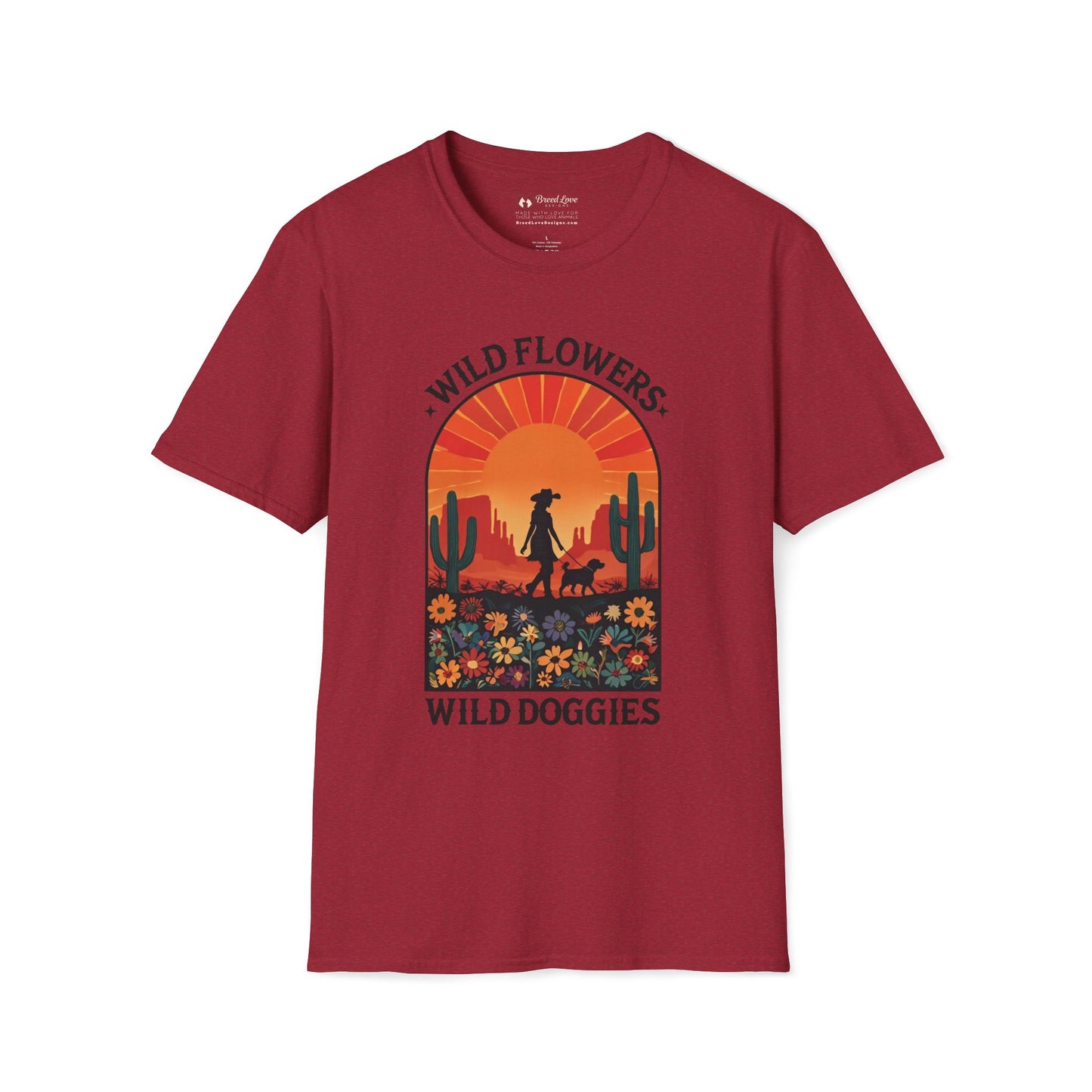 Wild Flowers Wild Doggies T-Shirt