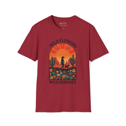 Wild Flowers Wild Doggies T-Shirt