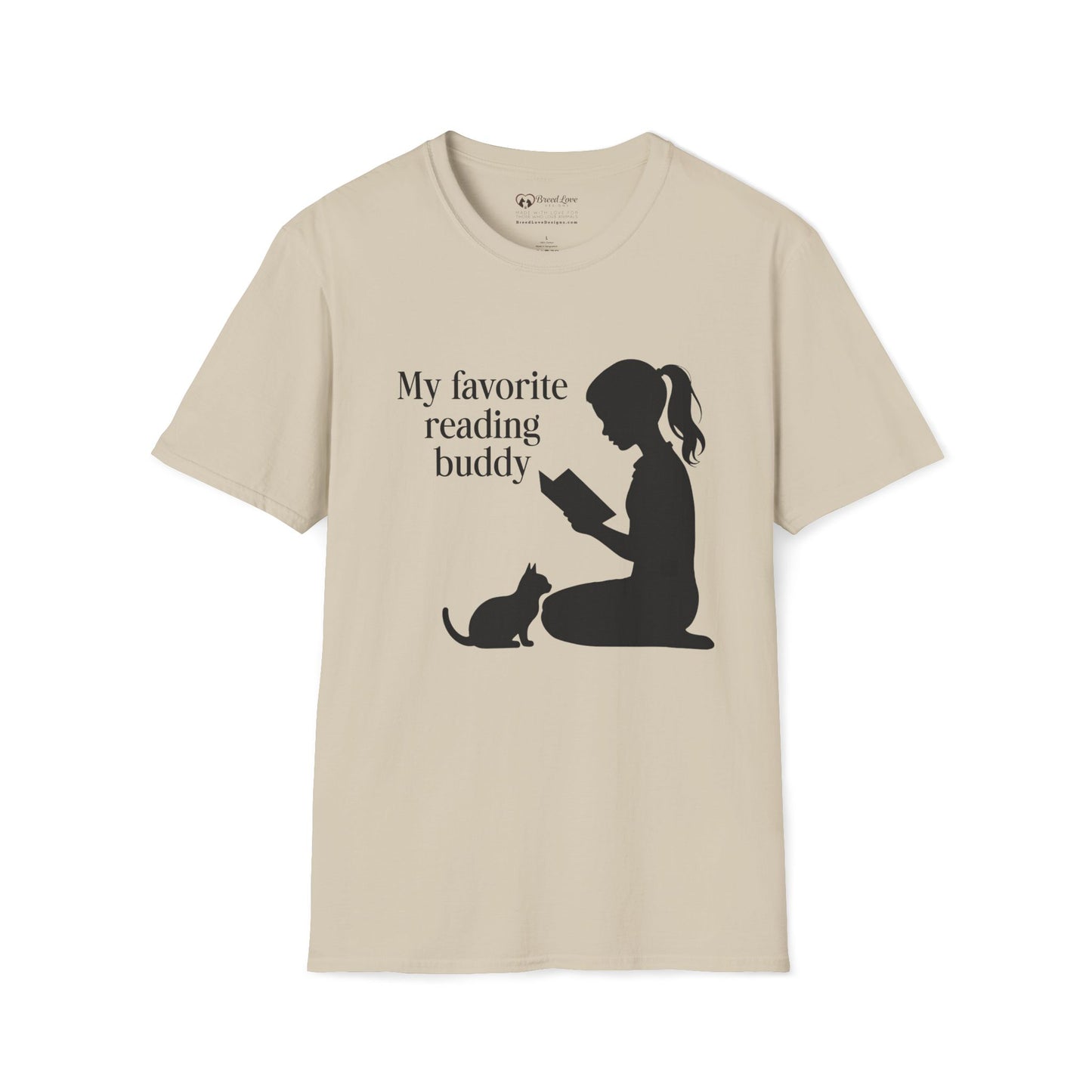 My Favorite Reading Buddy Cat T-Shirt