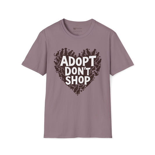 Adopt Don't Shop Dogs and Cats Heart T-Shirt