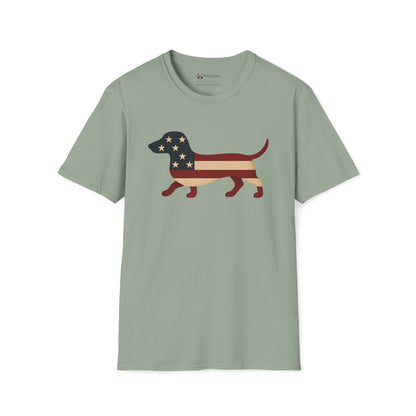 American Flag Dachshund T-Shirt
