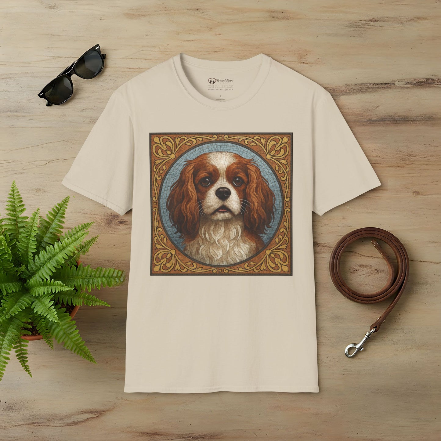 Cavalier King Charles Spaniel Mosaic T-Shirt