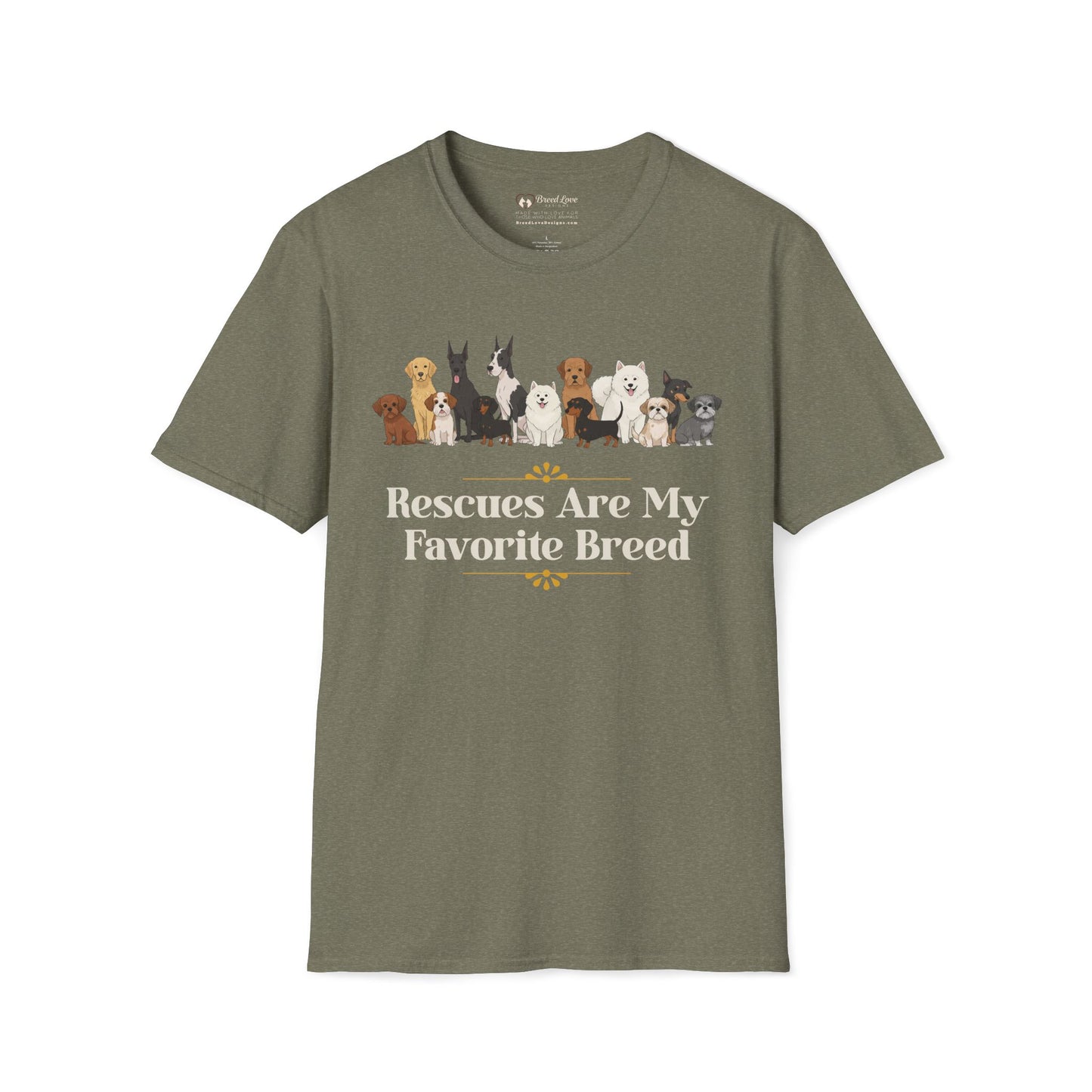 Rescues Are My Favorite Breed T-Shirt