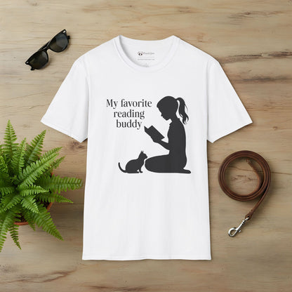 My Favorite Reading Buddy Cat T-Shirt