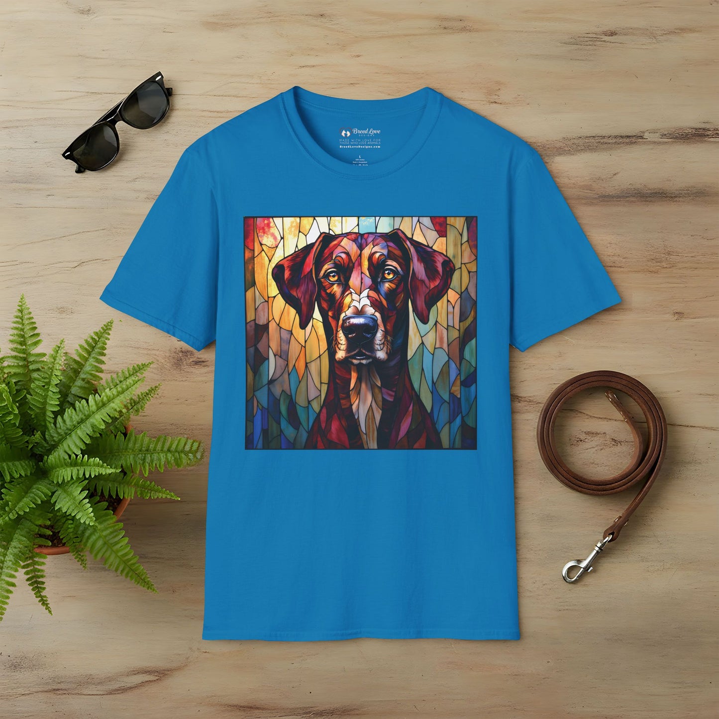 Stained Glass Great Dane T-Shirt