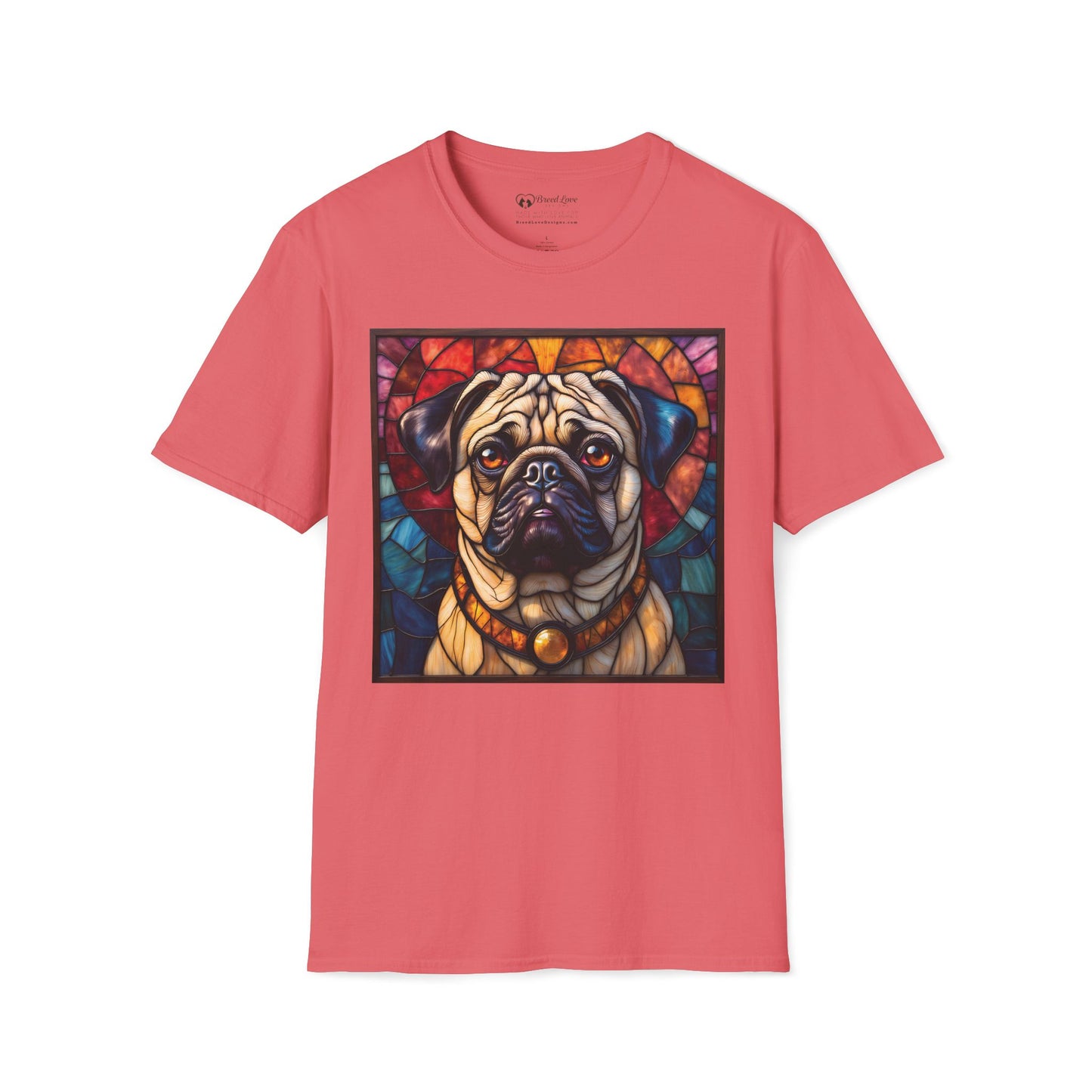 Stained Glass Pug T-Shirt