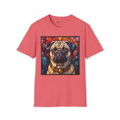 Stained Glass Pug T-Shirt