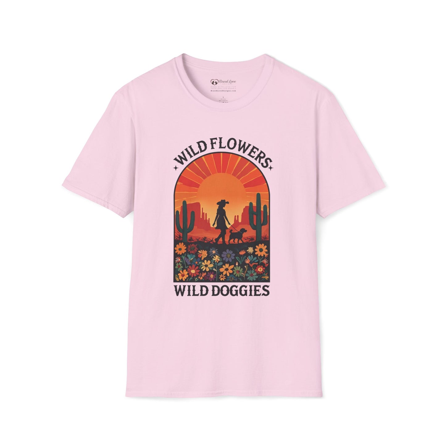 Wild Flowers Wild Doggies T-Shirt