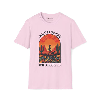 Wild Flowers Wild Doggies T-Shirt
