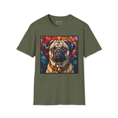Stained Glass Pug T-Shirt